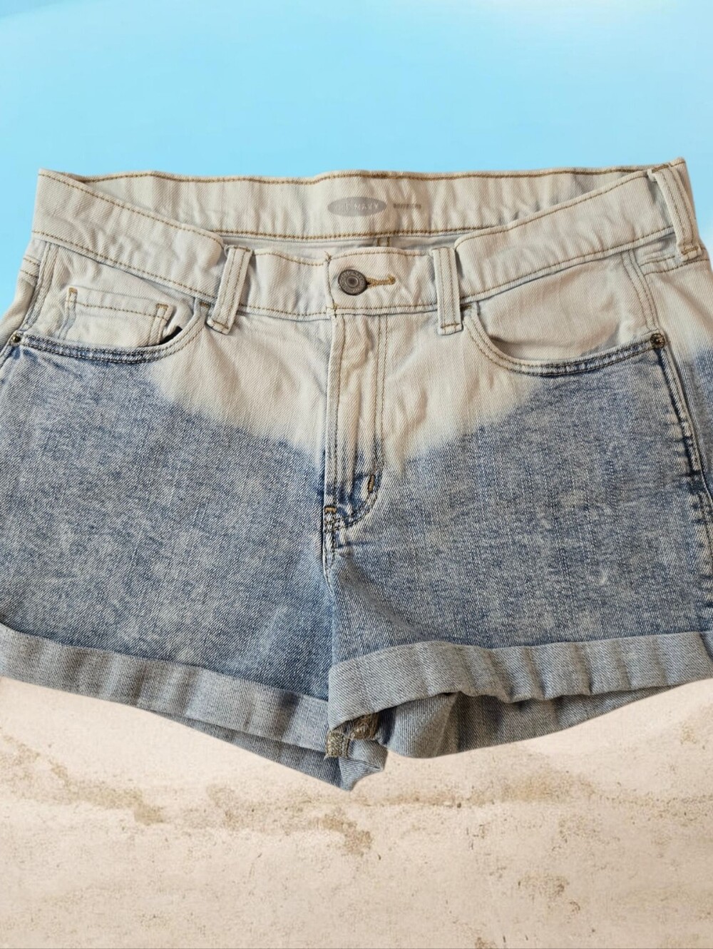 Old Navy‎ Rockstar Two-Tone Denim Shorts Size 4